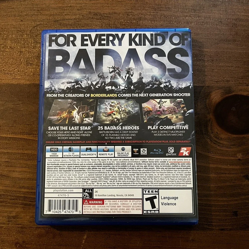 Battleborn (Sony PlayStation 4, 2016)